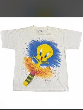 Tweety Graphic Tee - White Shirt